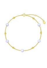 superb teensy opal bead gold baby bracelet for girls